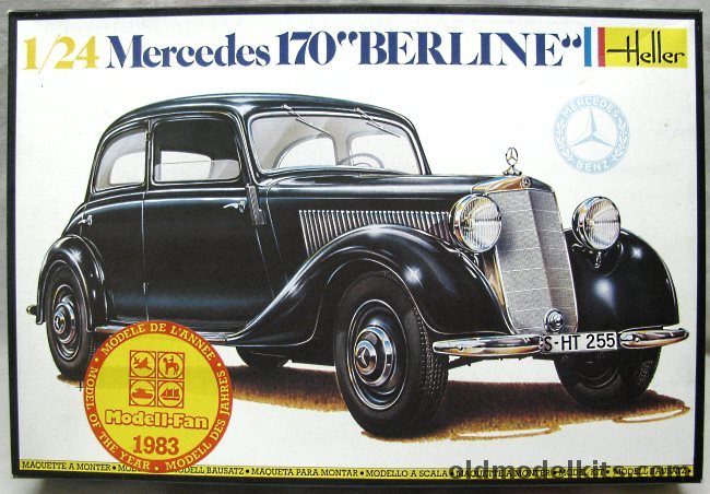 Heller 1/24 Mercedes 170 Berline, 725 plastic model kit